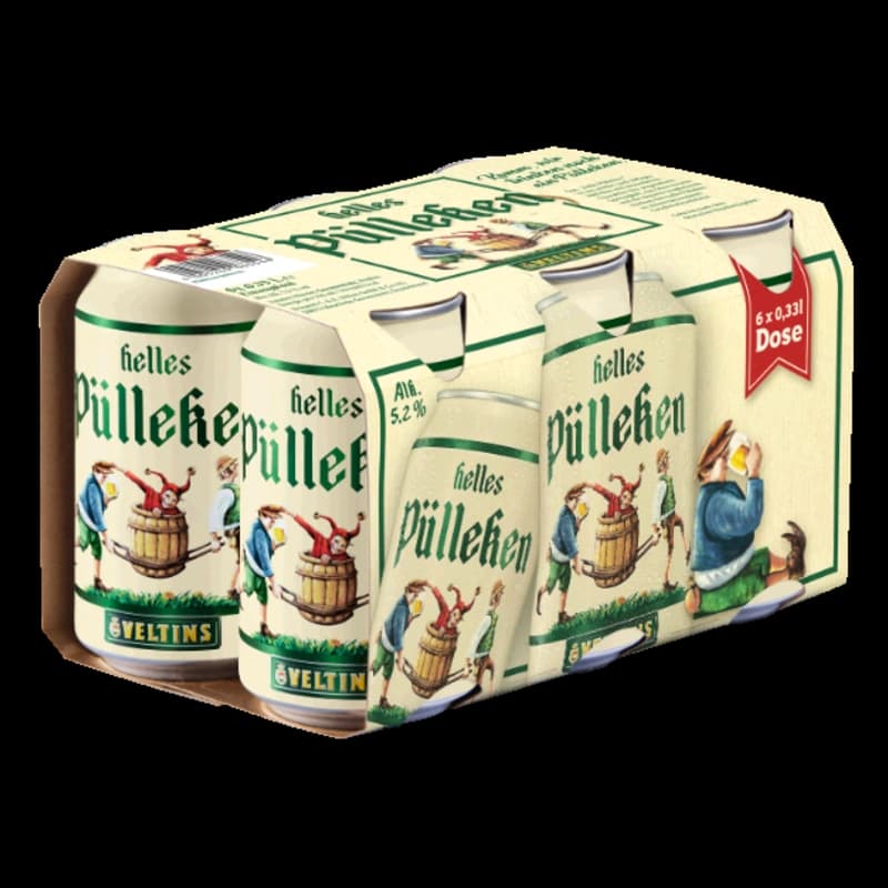 Veltins Pülleken Helles 6x0,33l Dosen