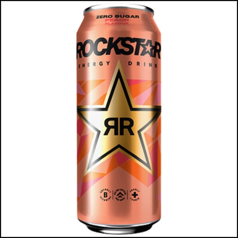 Rockstar Energy Drink Zero Sugar Peach 0,5l