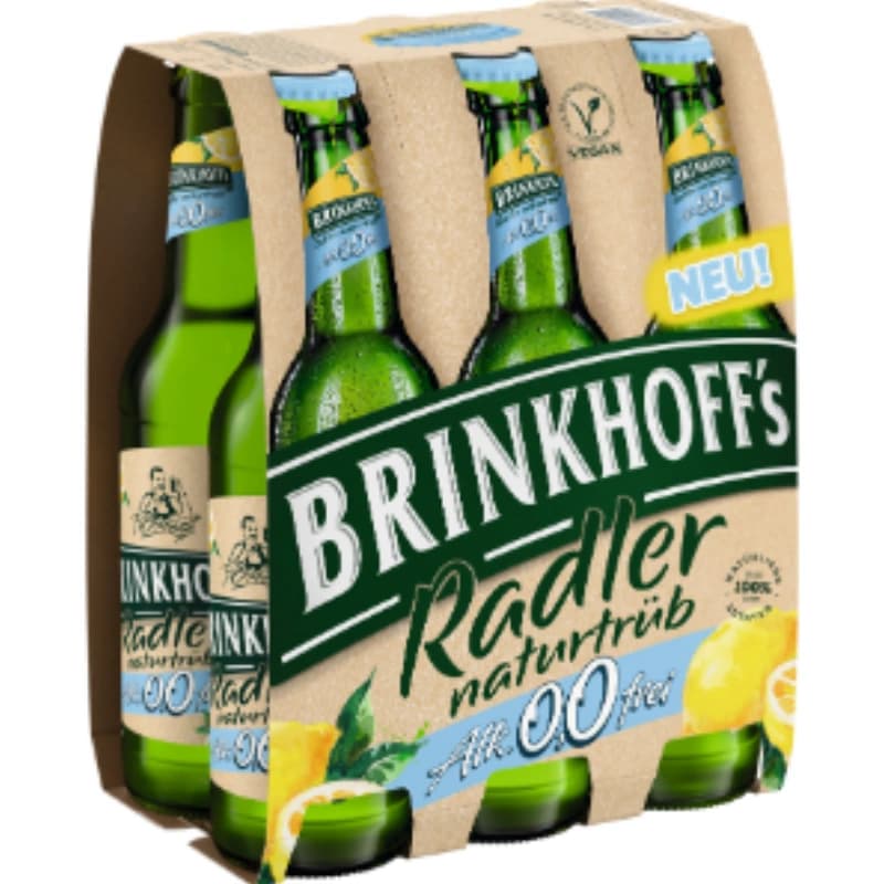 Brinkhoff's Radler naturtrüb 0,0% 6x0,33l