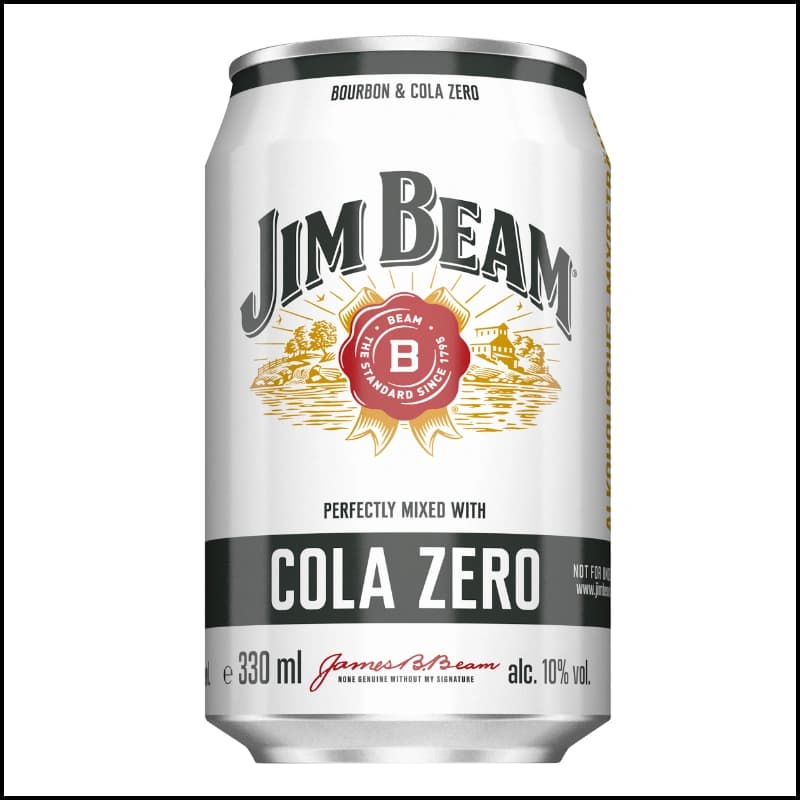 Jim Beam Whiskey &Cola Zero 10% 0,33l Dose
