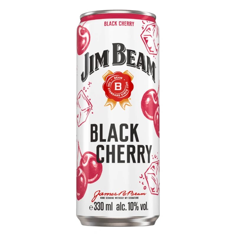 Jim Beam Black Cherry 10% 0,33l Dose