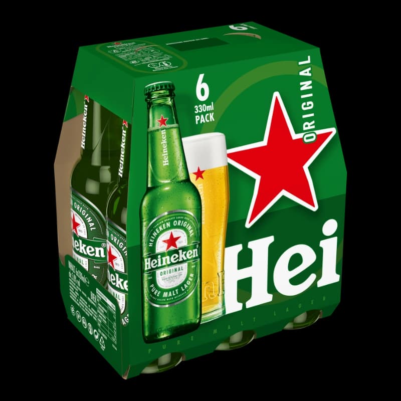 Heineken Original Six-Pack 6x0,33l 
