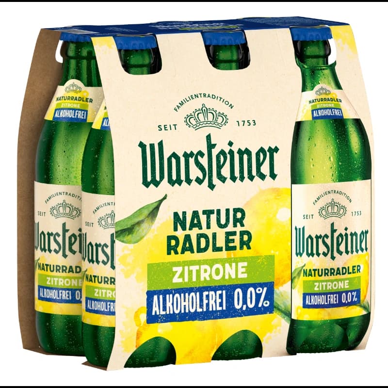 Warsteiner Naturradler 0,0% 6x0,33l 