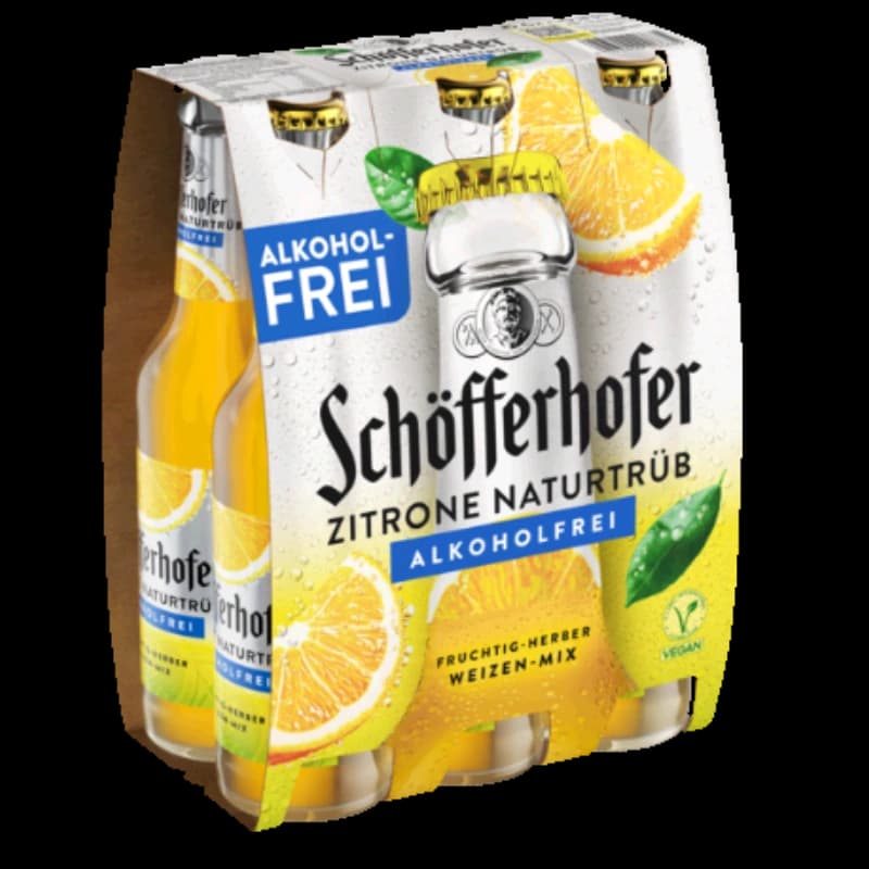 Schöfferhofer Zitrone naturtrüb alkoholfrei 6x0,33l