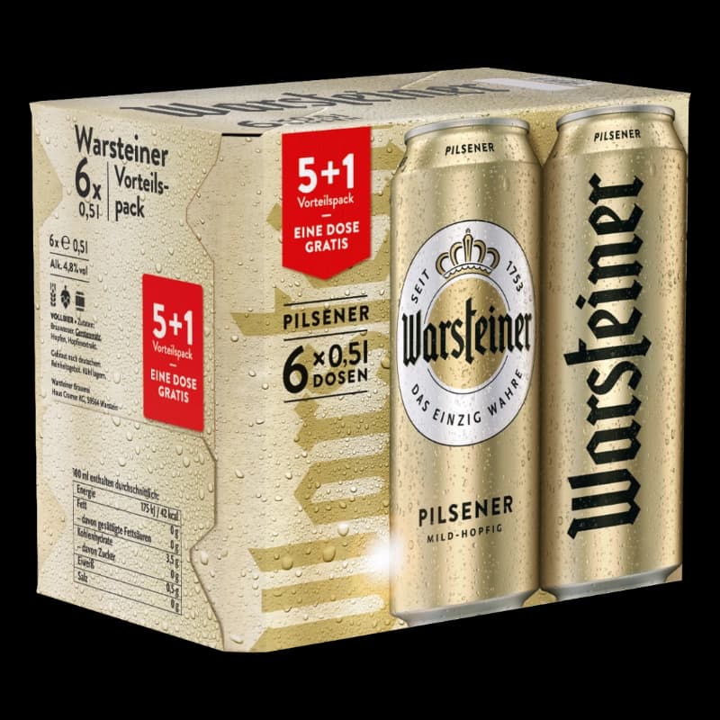 Warsteiner Premium Pils 5+1x0,5l Dose