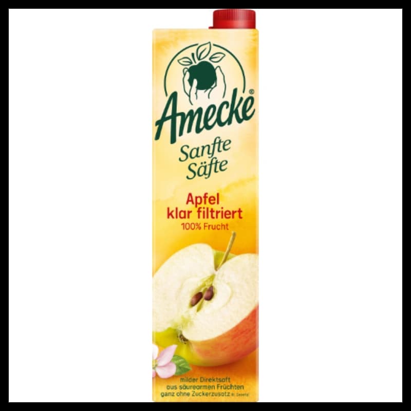 Amecke Sanfte Säfte Apfel klar filtriert 1l