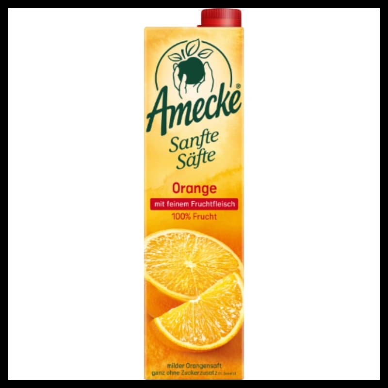 Amecke Sanfte Säfte Orange mit Fruchtfleisch 1l