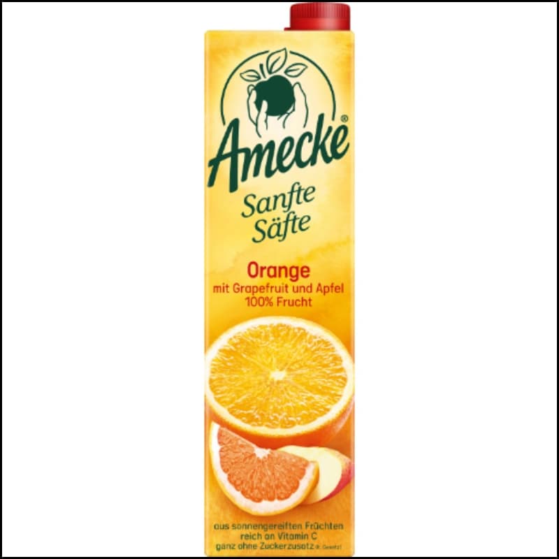 Amecke Sanfte Säfte Orange-Grapefruit-Apfel 1l 