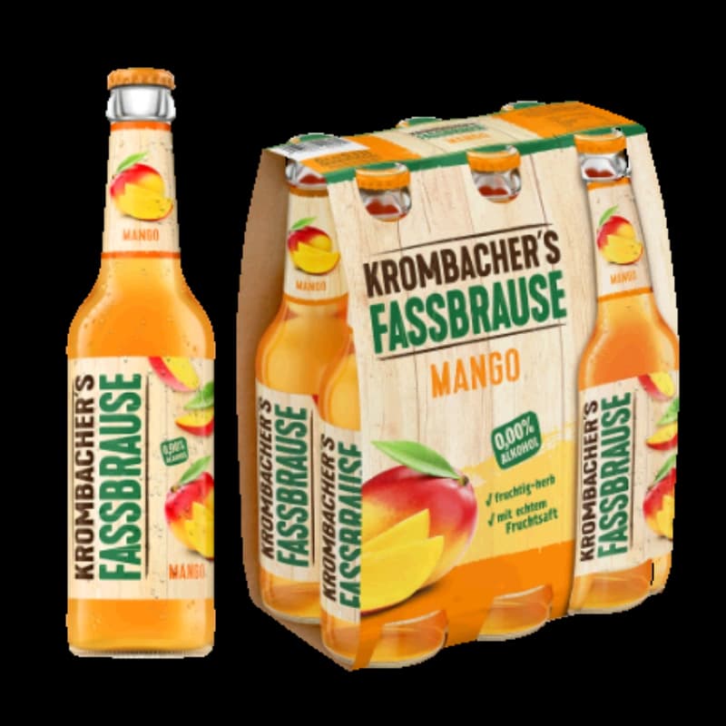 Krombacher Fassbrause Mango 6x0,33l 
