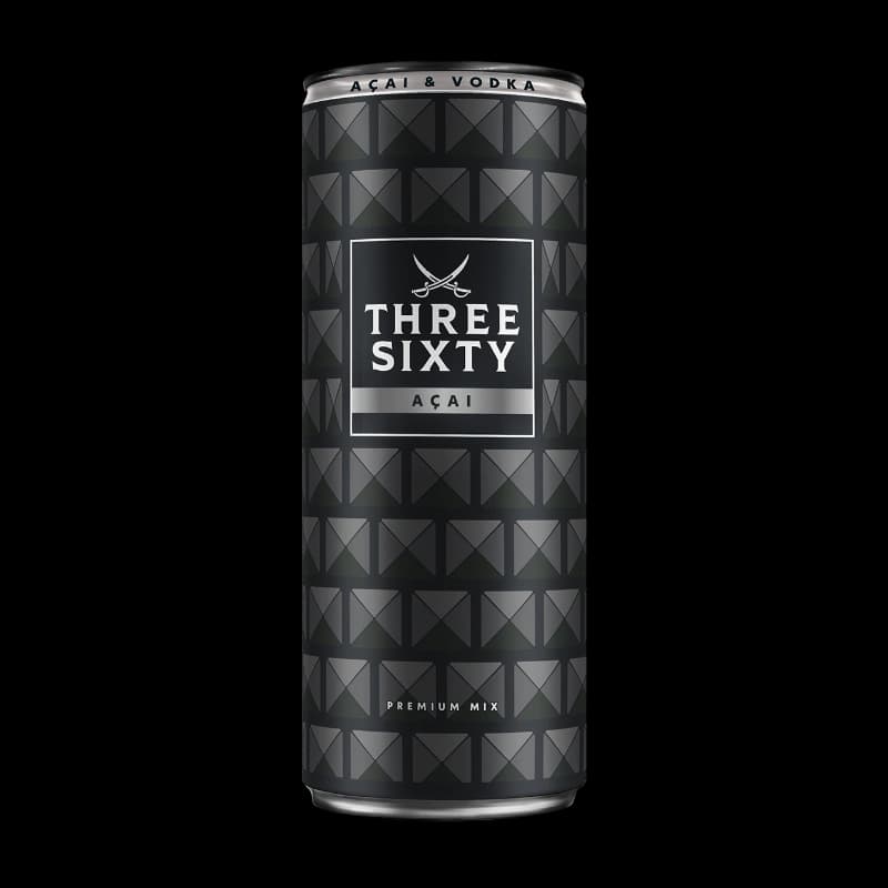 Three Sixty Vodka Acai 10% 0,33l 