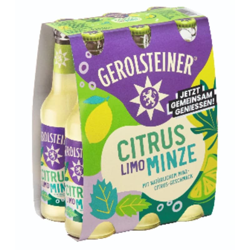 Gerolsteiner Citrus Minze Limo 6x0,33l