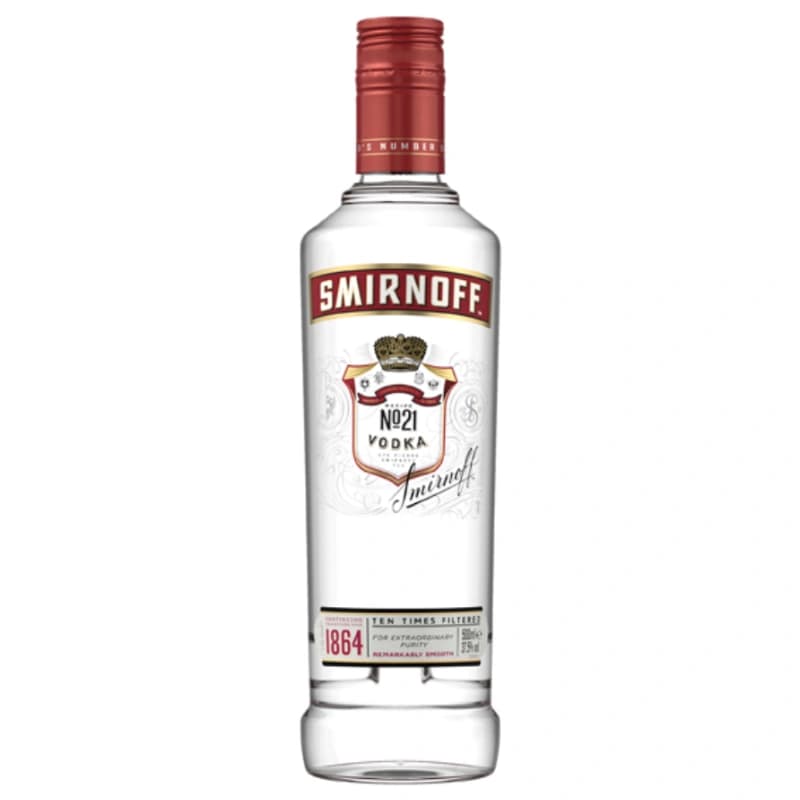 SMIRNOFF NO.21 Red Label Premium Vodka 37,5% 0,5l
