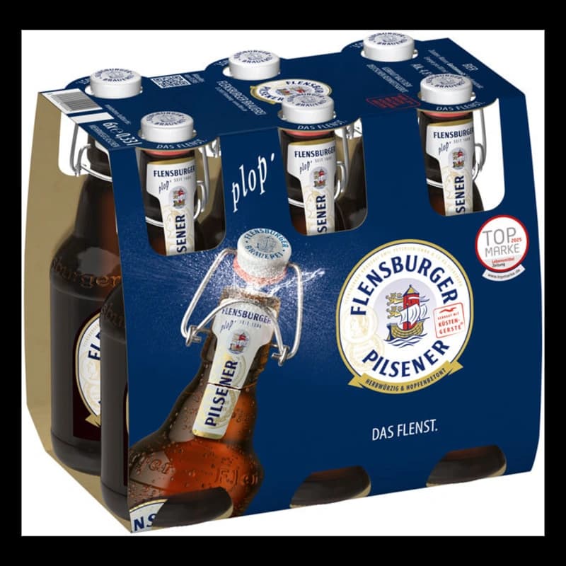 Flensburger Pilsener Bügelverschluss 6x0,33l