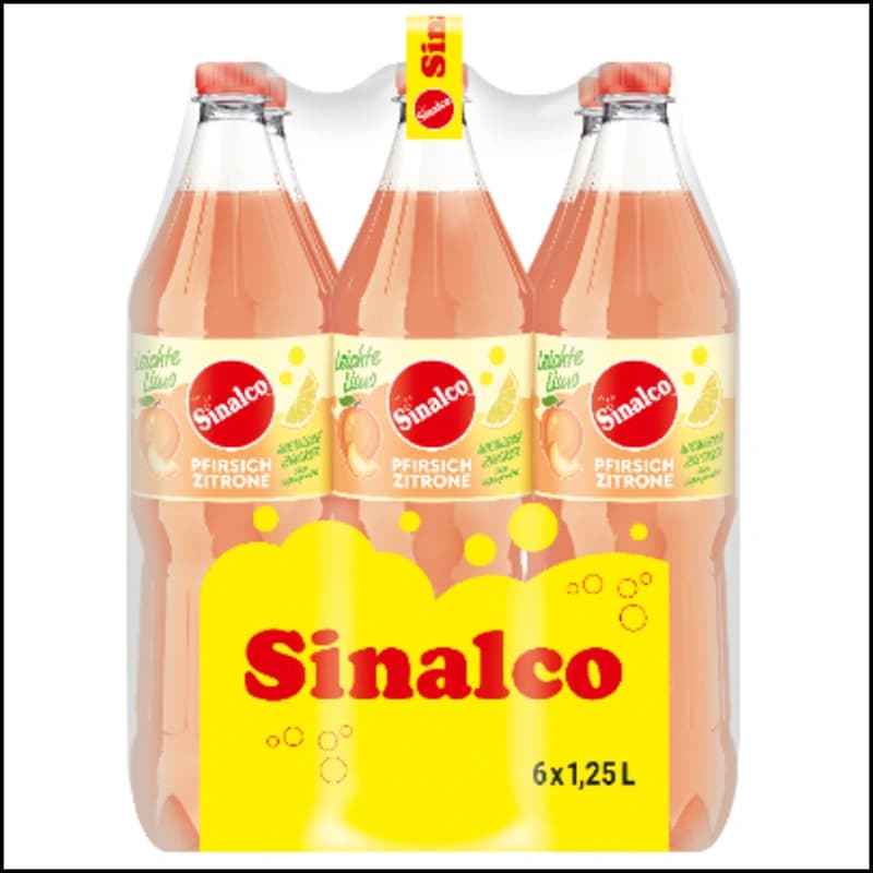 Sinalco Leichte Limo Pfirsich Zitrone 6x1,25l
