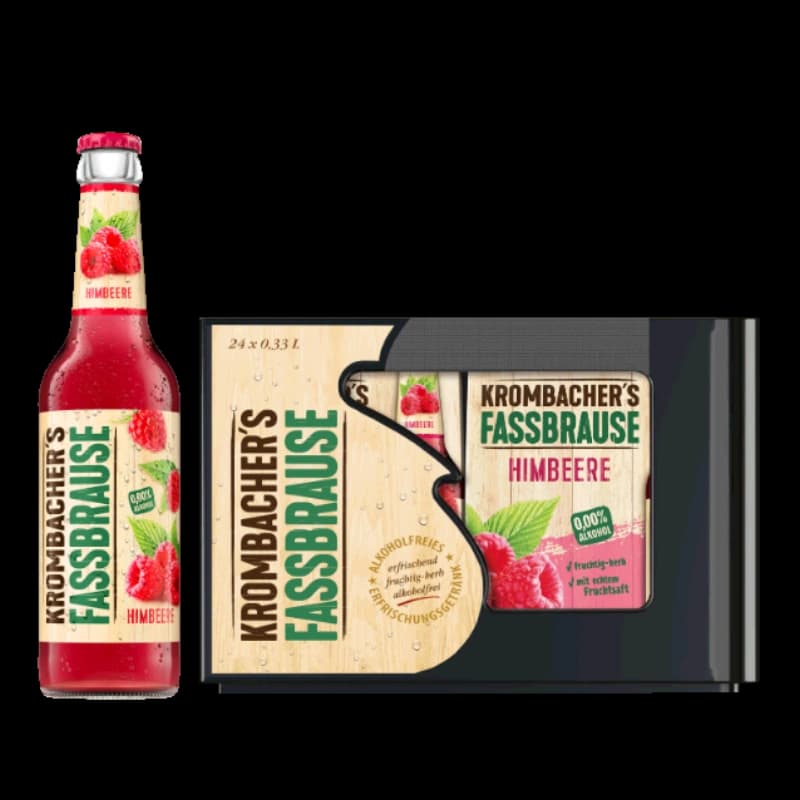 Krombacher Fassbrause Himbeere 4x6x0,33l 