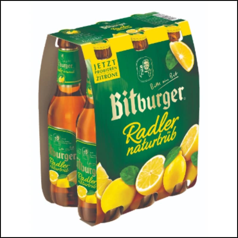 Bitburger Radler naturtrüb 6x0,33l 