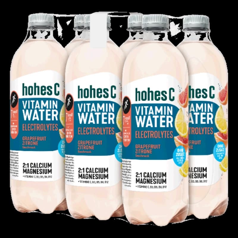 Hohes C Vitamin Water Electrolytes Grapefruit Zitrone 6x0,75l 