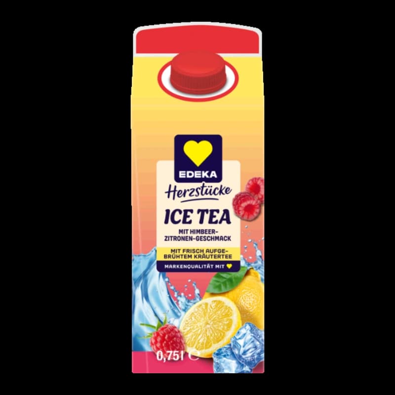 EDEKA Herzstücke Premium Eistee Zitrone-Himbeere 0,75l