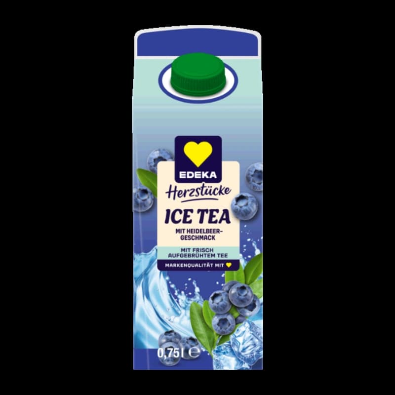 EDEKA Herzstücke Premium Eistee Weißer Tee-Heidelbeere 0,75l