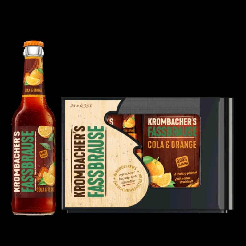 Krombacher Fassbrause Cola & Orange 4x6x0,33l 