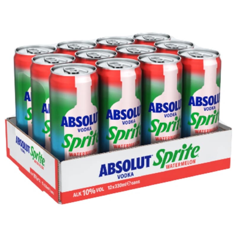 Absolut Sprite Watermelon 10% 12x0,33l
