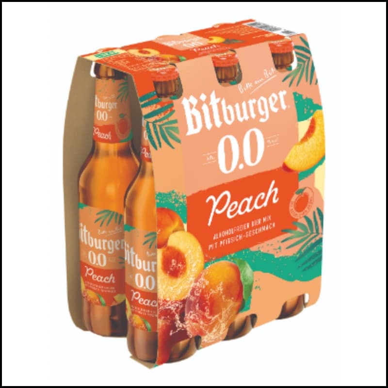 Bitburger 0.0% Peach 6x0,33l