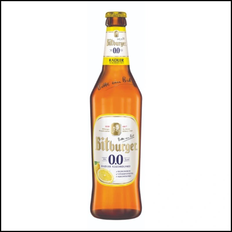 Bitburger 0,0% Radler alkoholfrei 0,5l 