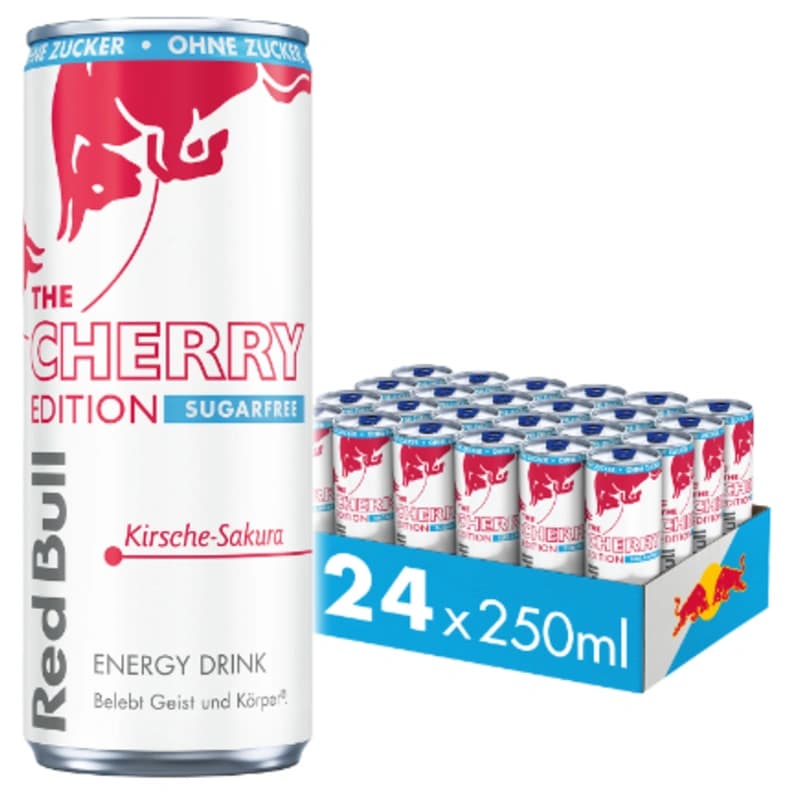 Red Bull Cherry Edition Sugarfree 24x0,25l 