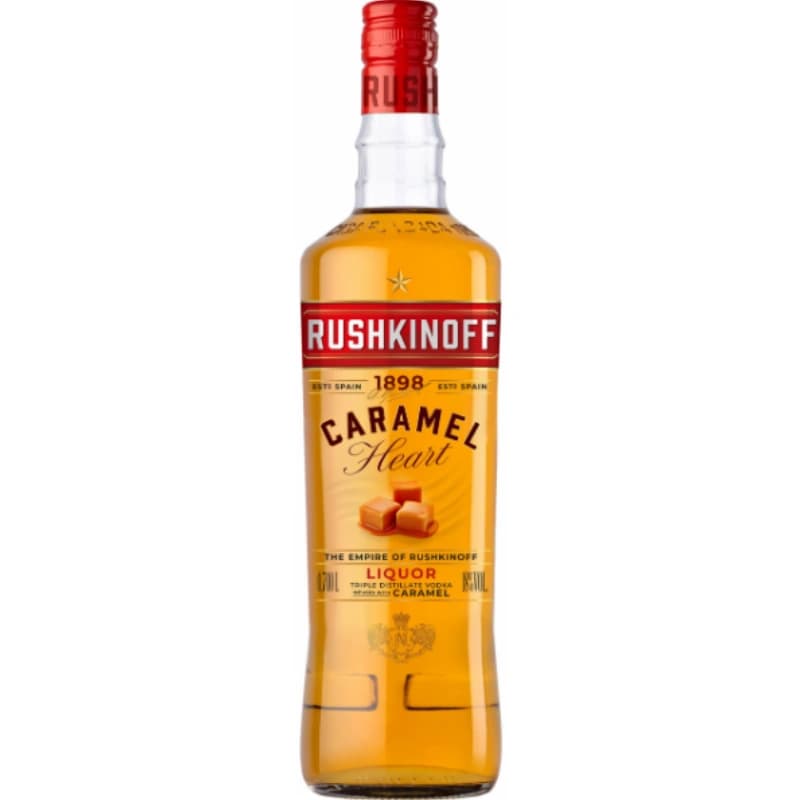 Rushkinoff Vodka & Caramel 18% 1l
