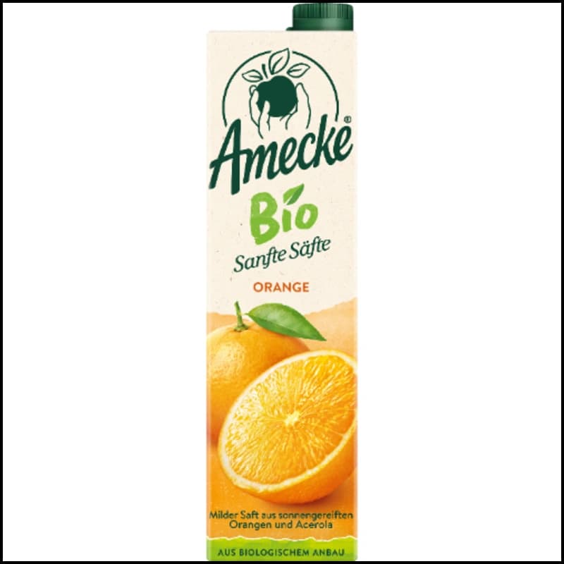 Amecke Sanfte Säfte Orange mit Fruchtfleisch 6x1l