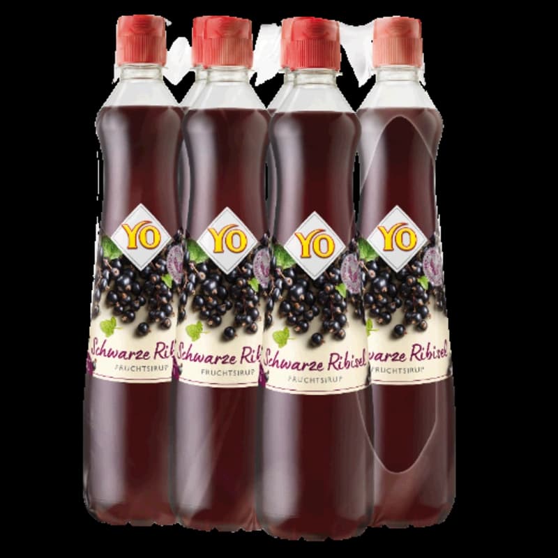 Yo Sirup Schwarze Ribisel 6x0,7l