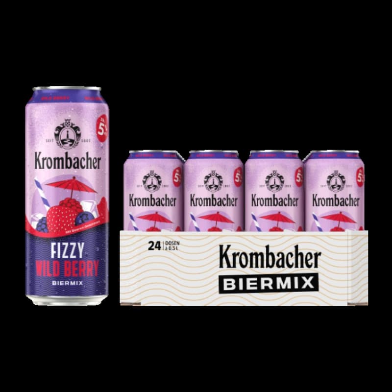 Krombacher Fizzy Wild Berry 24x0,5l 