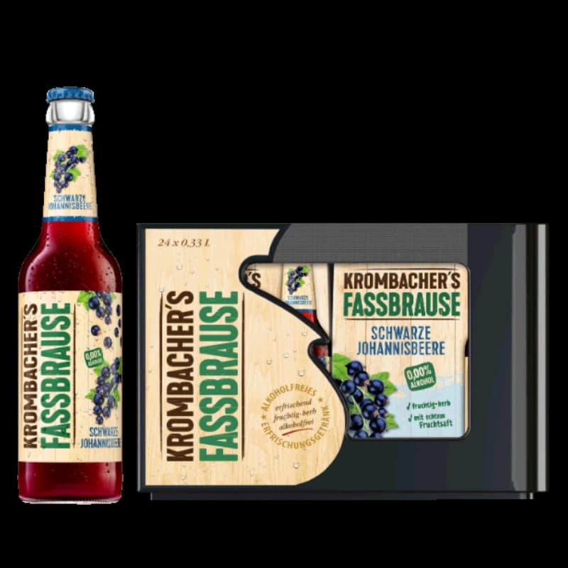 Krombacher Fassbrause Johannisbeere 4x6x0,33l