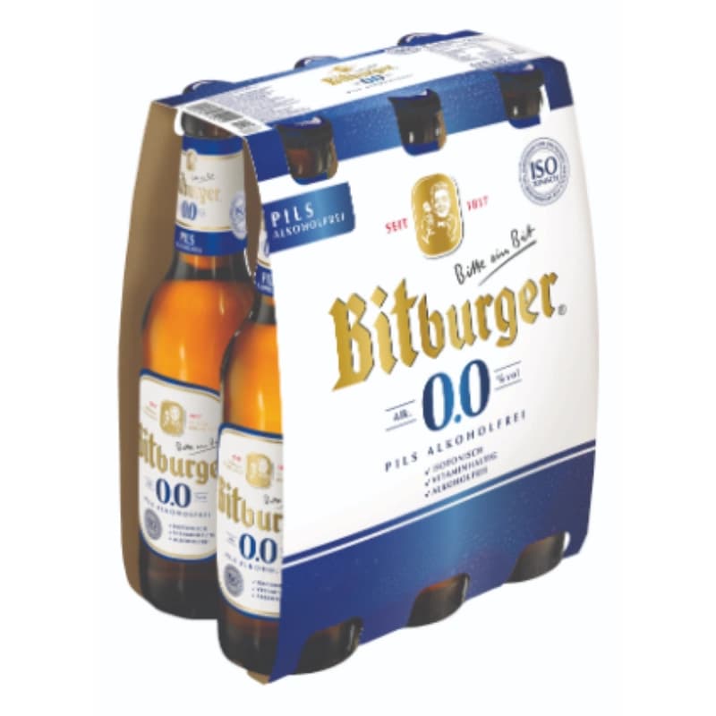 Bitburger 0,0% Alkoholfreies Pils 6x0,33l 