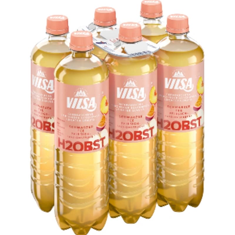 Vilsa H2 Schwarzer Tee Pfirsich  Passionsfrucht 6x0,75l 