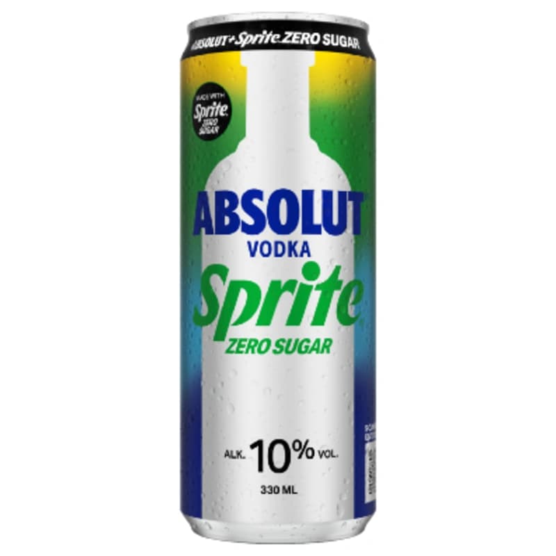 Absolut Sprite Zero Sugar 10% 0,33l