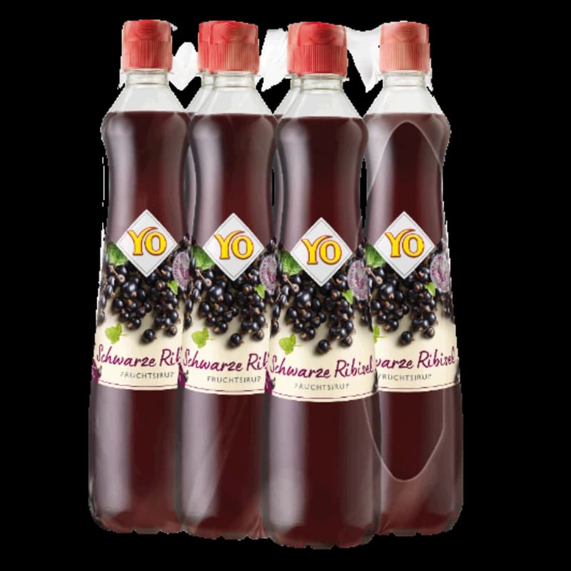 Yo Sirup Schwarze Ribisel 6x0,7l