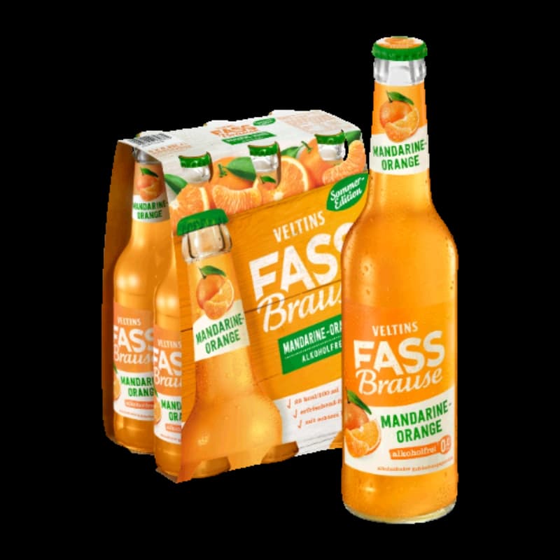Veltins Fassbrause Mandarine Orange 6x0,33l