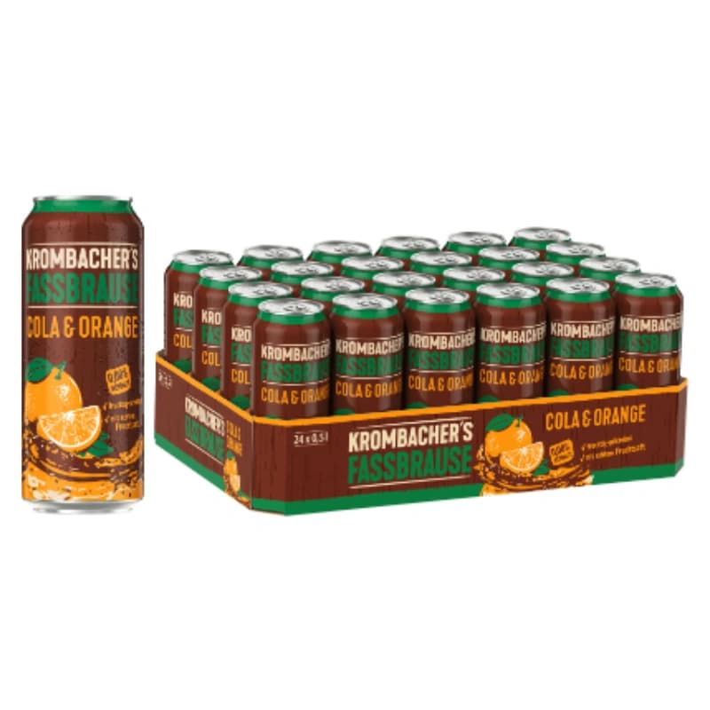 Krombacher Fassbrause Cola & Orange 24x0,5l 