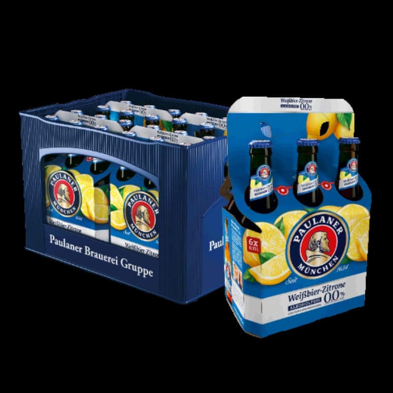 Paulaner Weißbier-Zitrone 0,0% 4x6x0,33l