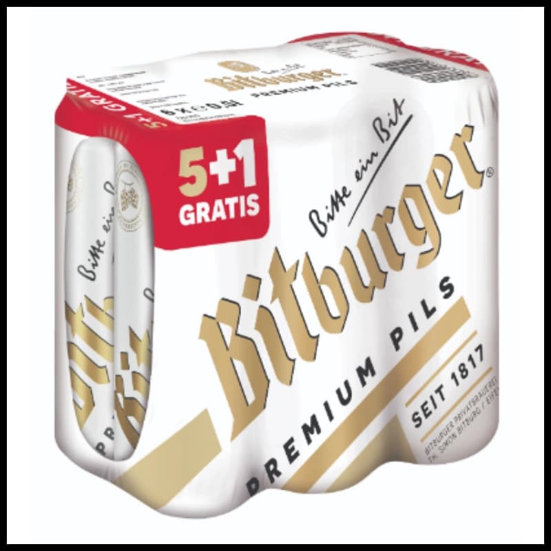 Bitburger Pils 5+1x0,5l 