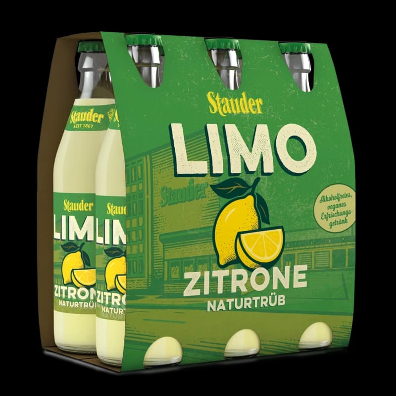 Stauder Limo Zitrone naturtrüb 6x0,33l