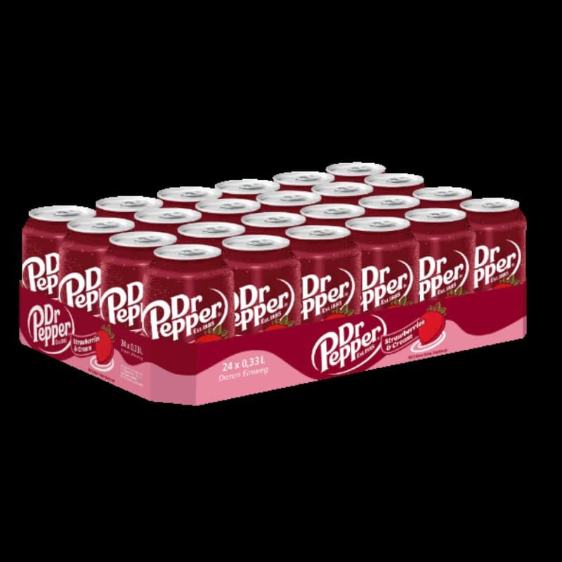 Dr Pepper Strawberries & Cream 24x0,33l Dosen