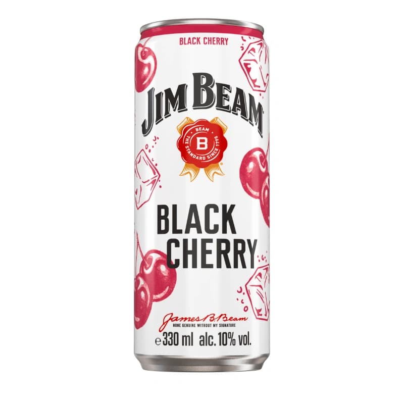 Jim Beam Black Cherry 10% 0,33l Dose