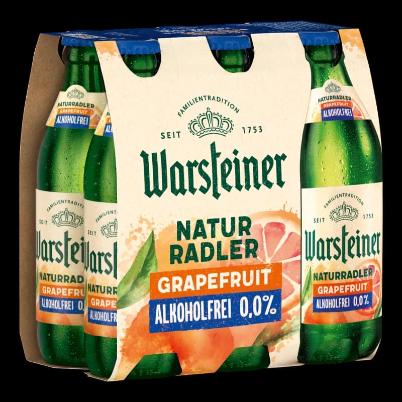 Warsteiner Naturradler Grapefruit 0,0% 6x0,33l
