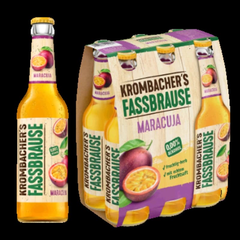 Krombacher Fassbrause Maracuja 6x0,33l