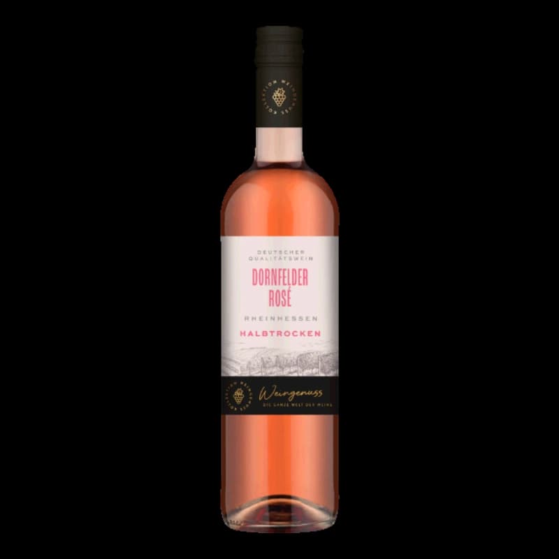 Weingenuss Dornfelder Rose Rheinhessen halbtrocken QbA 0,75l
