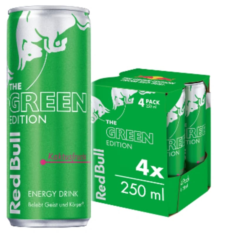 Red Bull Green Edition Kaktusfrucht 4x0,25l