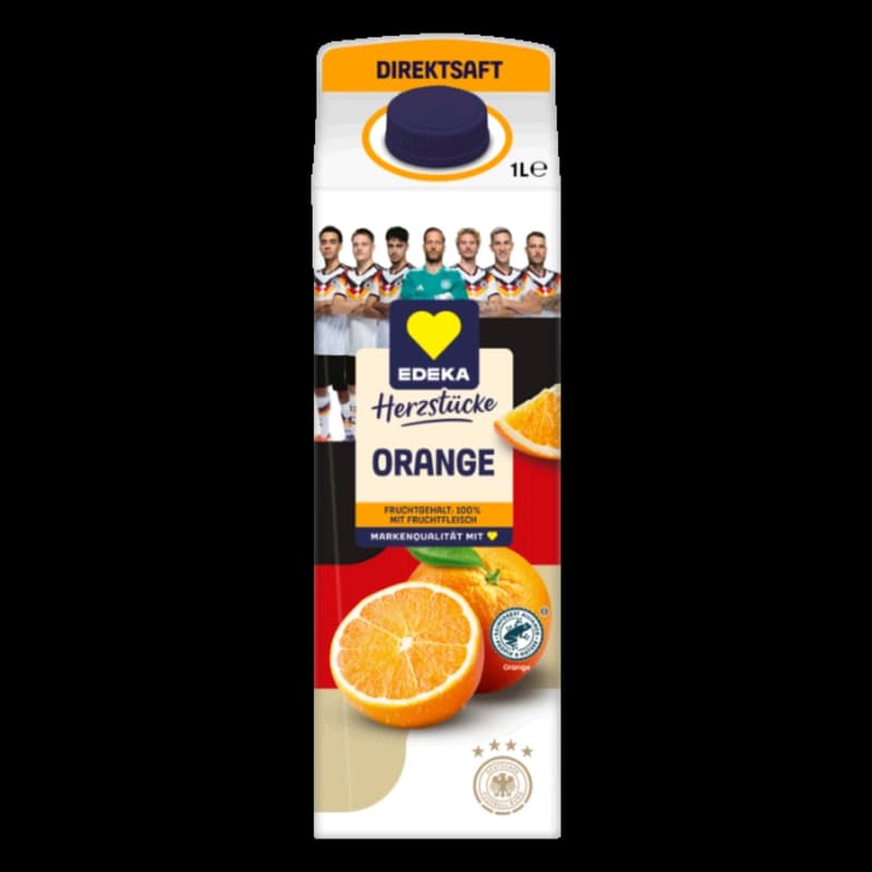 EDEKA Herzstücke Orangen Direktsaft 1l