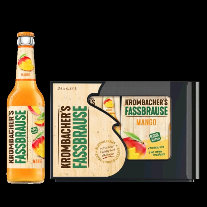 Krombacher Fassbrause Mango 4x6x0,33l